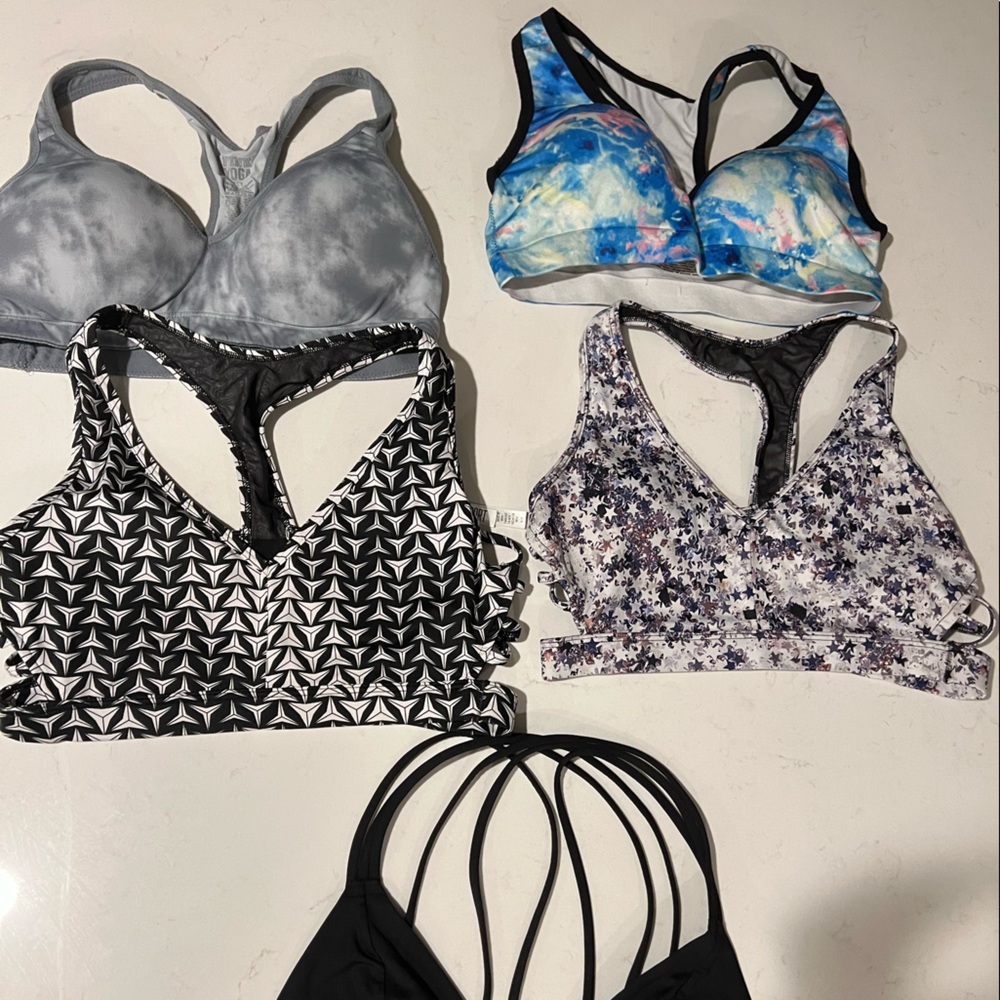 Victoria's Secret/pink sports bras/bralette (5 total)